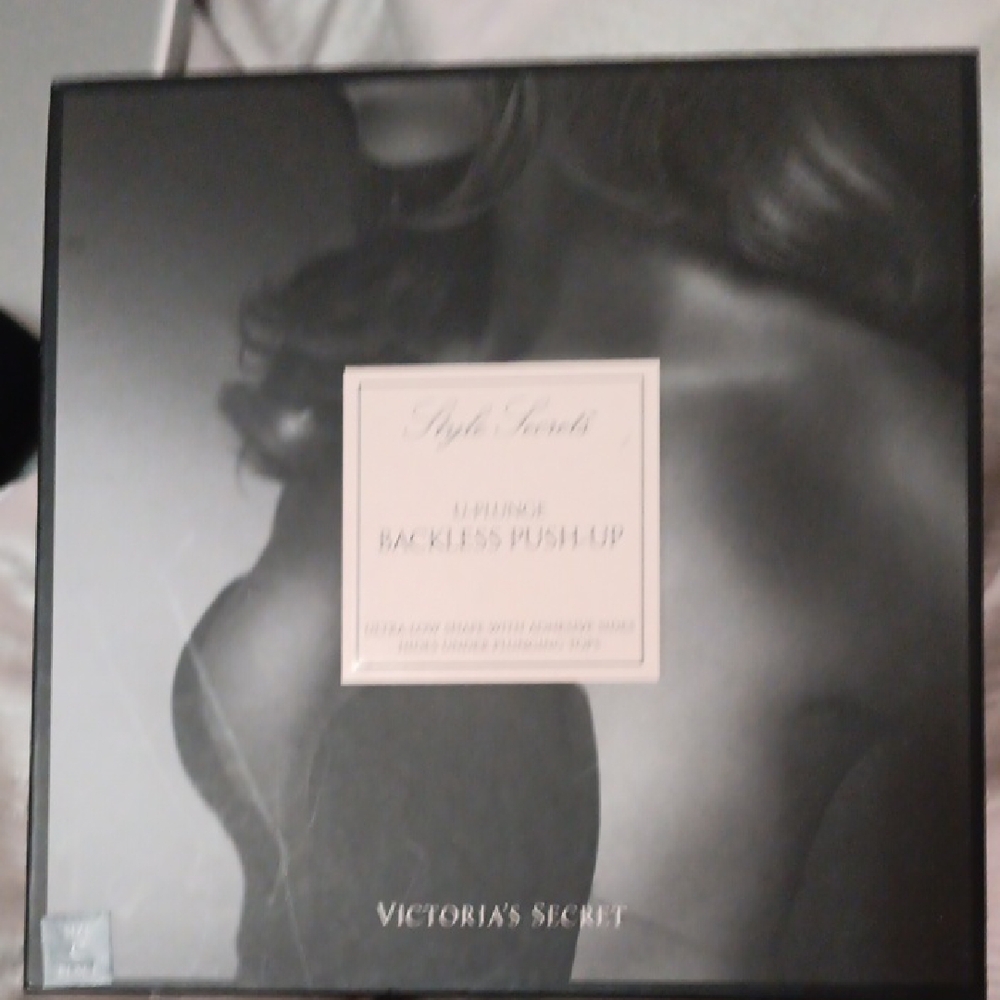 Victoria's Secret Black Backless Push-Up Bra